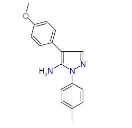 4-(4-Methoxyphenyl)-1-p-tolyl-1H-pyrazol-5-amine, 97%