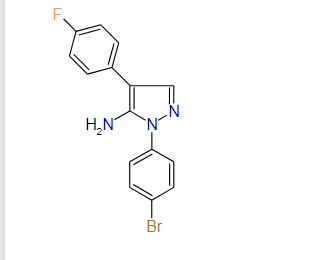 1-(4-Bromophenyl)-4-(4-fluorophenyl)-1H-pyrazol-5-amine, 97%