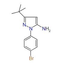 3-Tert-butyl-1-(4-bromophenyl)-1H-pyrazol-5-amine, 97%