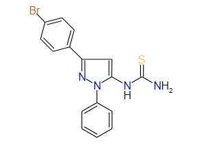 1-(3-(4-Bromophenyl)-1-phenyl-1H-pyrazol-5-yl)thiourea, 97%