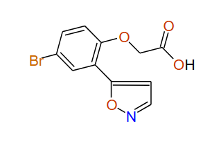 2-(4-Bromo-2-(isoxazol-5-yl)phenoxy)acetic acid, 97%