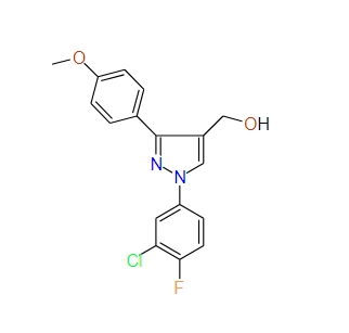 (1-(3-Chloro-4-fluorophenyl)-3-(4-methoxyphenyl)-1H-pyrazol-4-yl)methanol, 97%