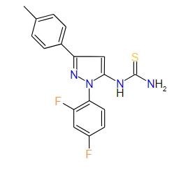 1-(1-(2,4-Difluorophenyl)-3-p-tolyl-1H-pyrazol-5-yl)thiourea, 96%