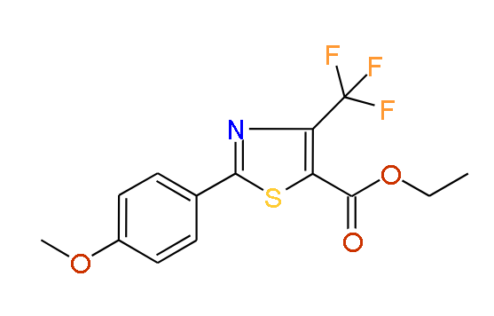 Ethyl 4-(trifluoromethyl)-2-(4-methoxyphenyl)thiazole-5-carboxylate, 97%