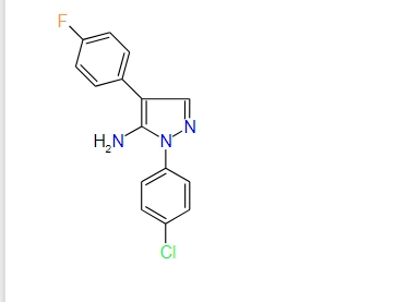 1-(4-Chlorophenyl)-4-(4-fluorophenyl)-1H-pyrazol-5-amine, 97%