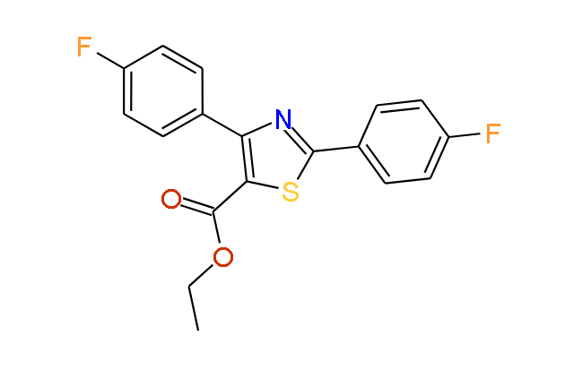 Ethyl 2,4-bis(4-fluorophenyl)thiazole-5-carboxylate, 97%