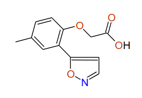 2-(2-(Isoxazol-5-yl)-4-methylphenoxy)acetic acid, 97%