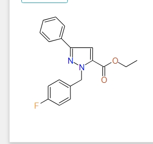 Ethyl 1-(4-fluorobenzyl)-3-phenyl-1H-pyrazole-5-carboxylate, 97%