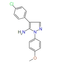 4-(4-Chlorophenyl)-1-(4-methoxyphenyl)-1H-pyrazol-5-amine, 97%