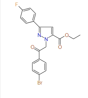 ET 1-(2-(4-BROMOPHENYL)-2-OXOETHYL)-3-(4-FLUOROPHENYL)-1H-PYRAZOLE-5-CARBOXYLATE