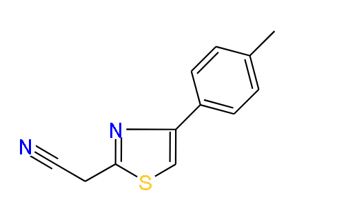 2-(4-p-Tolylthiazol-2-yl)acetonitrile, 97%