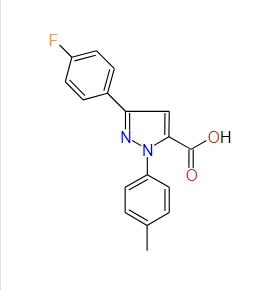 3-(4-Fluorophenyl)-1-p-tolyl-1H-pyrazole-5-carboxylic acid, 97%