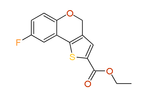 Ethyl 8-fluoro-4H-thieno[3,2-c]chromene-2-carboxylate, 97%