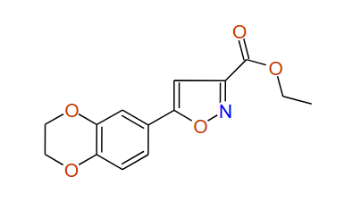 Ethyl 5-(2,3-dihydrobenzo[b][1,4]dioxin-7-yl)isoxazole-3-carboxylate, 97%