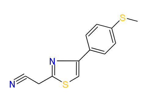 2-(4-(4-(Methylthio)phenyl)thiazol-2-yl)acetonitrile, 97%
