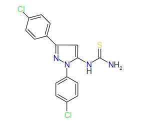 1-(1,3-bis(4-Chlorophenyl)-1H-pyrazol-5-yl)thiourea, 96%