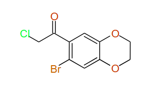 1-(7-Bromo-2,3-dihydro-1,4-benzodioxin-6-yl)-2-chloro-ethanone, 97%