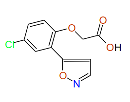 2-(4-Chloro-2-(isoxazol-5-yl)phenoxy)acetic acid, 97%