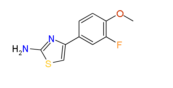 4-(3-Fluoro-4-methoxyphenyl)-2-thiazolamine