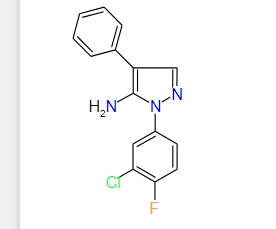 1-(3-Chloro-4-fluorophenyl)-4-phenyl-1H-pyrazol-5-amine, 97%