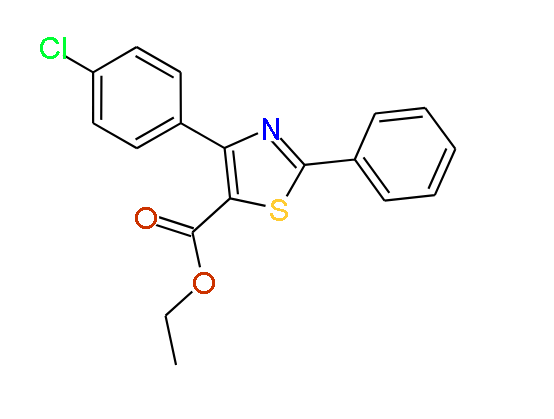 Ethyl 4-(4-chlorophenyl)-2-phenylthiazole-5-carboxylate, 97%