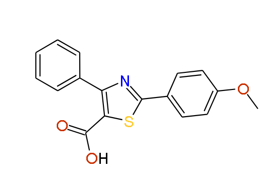 2-(4-Methoxyphenyl)-4-phenylthiazole-5-carboxylic acid, 97%