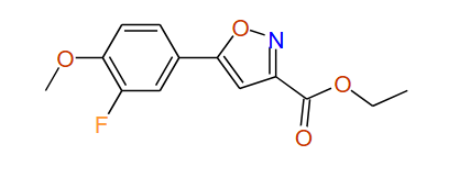 ethyl 5‐(3‐fluoro‐4‐methoxyphenyl)‐1,2‐oxazole‐3‐ carboxylate