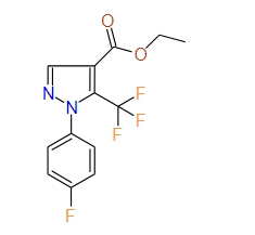 Ethyl 5-(trifluoromethyl)-1-(4-fluorophenyl)-1H-pyrazole-4-carboxylate, 97%