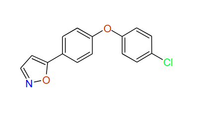 5-(4-(4-Chlorophenoxy)phenyl)isoxazole, 97%