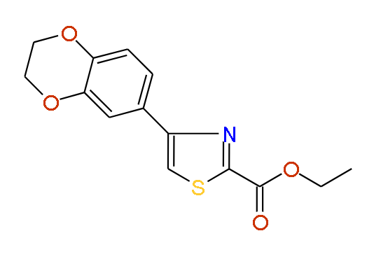 Ethyl 4-(6-benzodioxane)thiazole-2-carboxylate, 97%