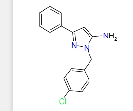 1-(4-Chlorobenzyl)-3-phenyl-1H-pyrazol-5-amine, 97%