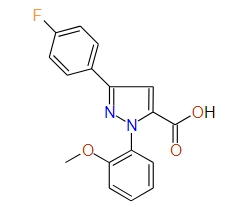 3-(4-Fluorophenyl)-1-(2-methoxyphenyl)-1H-pyrazole-5-carboxylic acid, 97%