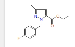 Ethyl 1-(4-fluorobenzyl)-3-methyl-1H-pyrazole-5-carboxylate, 97%