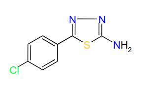 5-(4-Chlorophenyl)-1,3,4-thiadiazol-2-amine, 97%