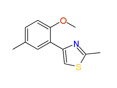 4-(2-Methoxy-5-methylphenyl)-2-methylthiazole, 97%