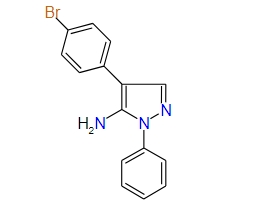 4-(4-Bromophenyl)-1-phenyl-1H-pyrazol-5-amine, 97%