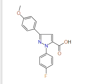 1-(4-Fluorophenyl)-3-(4-methoxyphenyl)-1H-pyrazole-5-carboxylic acid, 97%
