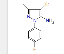 4-Bromo-1-(4-fluorophenyl)-3-methyl-1H-pyrazol-5-amine, 97%