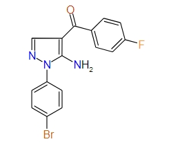 (5-Amino-1-(4-bromophenyl)-1H-pyrazol-4-yl)(4-fluorophenyl)methanone