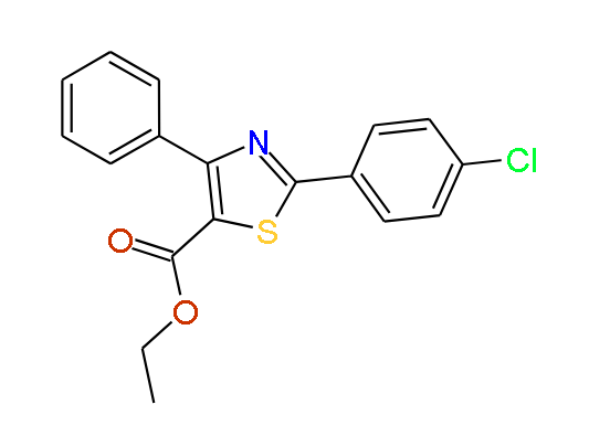 Ethyl 2-(4-chlorophenyl)-4-phenylthiazole-5-carboxylate, 97%