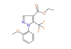 Ethyl 5-(trifluoromethyl)-1-(2-methoxyphenyl)-1H-pyrazole-4-carboxylate, 97%