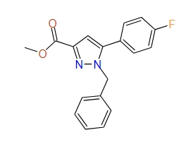 Methyl 1-benzyl-5-(4-fluorophenyl)-1H-pyrazole-3-carboxylate, 97%