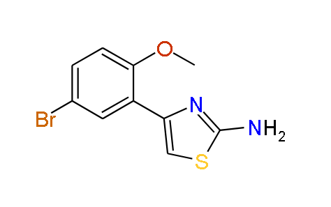 4-(5-Bromo-2-methoxyphenyl)thiazol-2-amine, 97%