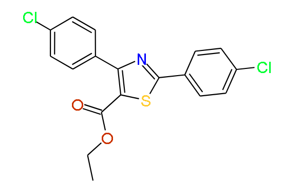 Ethyl 2,4-bis(4-chlorophenyl)thiazole-5-carboxylate, 97%