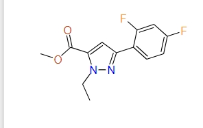 Methyl 1-ethyl-3-(2,4-difluorophenyl)-1H-pyrazole-5-carboxylate, 97%