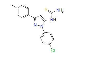 1-(1-(4-Chlorophenyl)-3-p-tolyl-1H-pyrazol-5-yl)thiourea, 96%