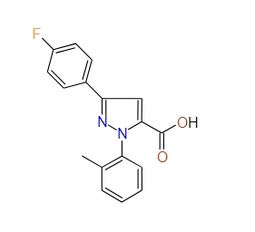 3-(4-Fluorophenyl)-1-o-tolyl-1H-pyrazole-5-carboxylic acid, 97%