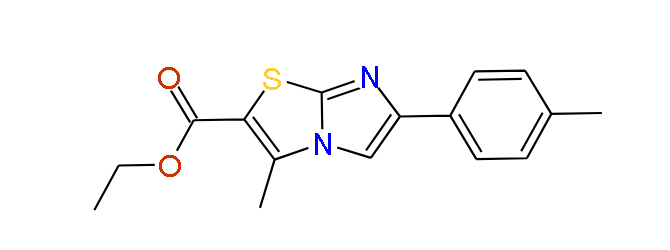 3-Methyl-6-(4-methylphenyl)imidazo[2,1-b]thiazole-2-carboxxylic acid ethyl ester, 97%