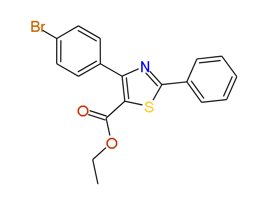 Ethyl 4-(4-bromophenyl)-2-phenylthiazole-5-carboxylate, 97%