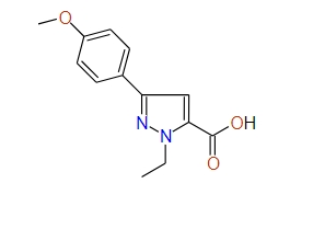 1-Ethyl-3-(4-methoxyphenyl)-1H-pyrazole-5-carboxylic acid, 97%